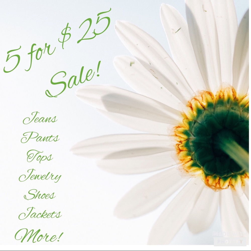5/$25 SALE